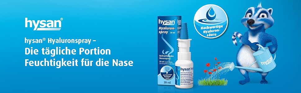 hysan Hyaluronspray bei trockener Nase