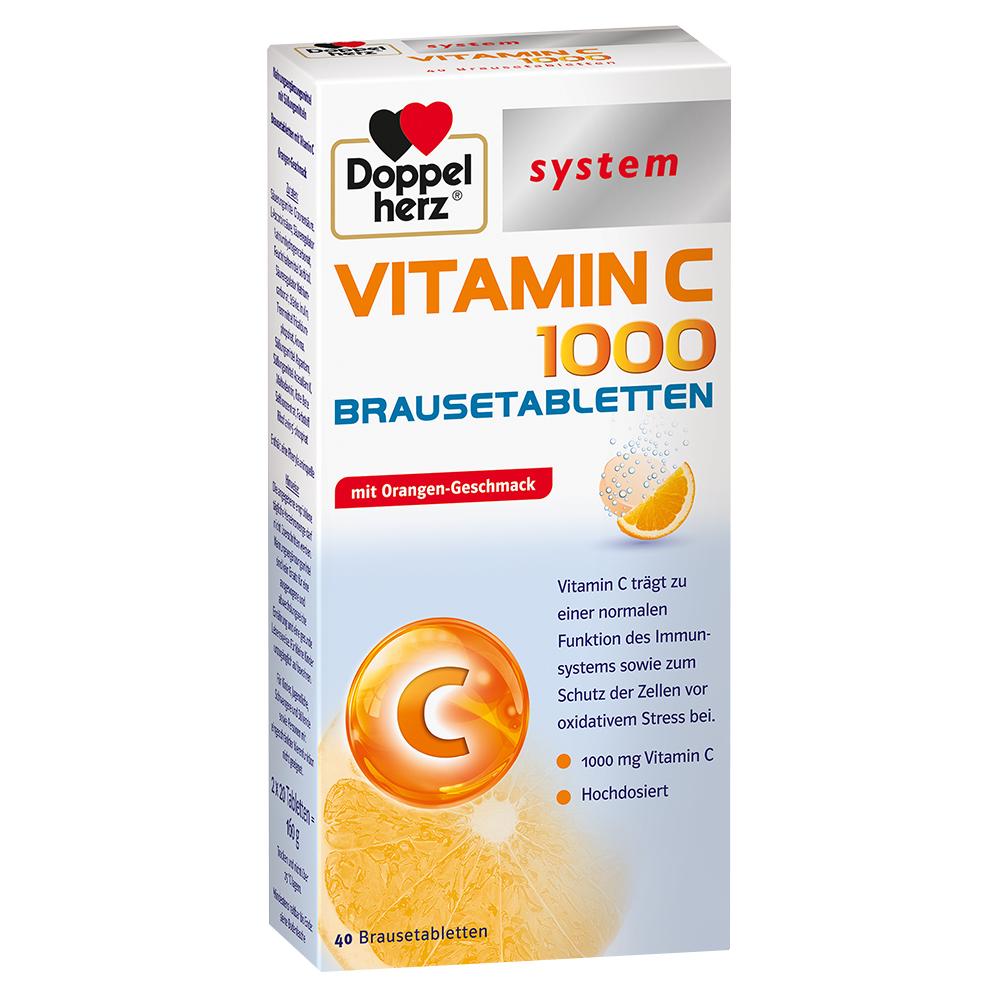 DOPPELHERZ Vitamin C 1000 system Brausetabletten